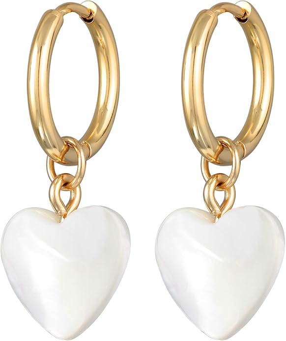 Golden Halo Heart Earrings