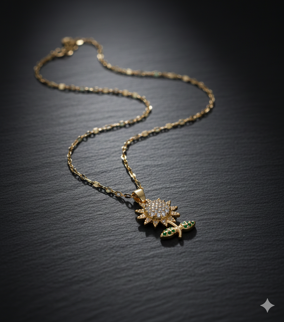 Blooming Sunflower Pendant