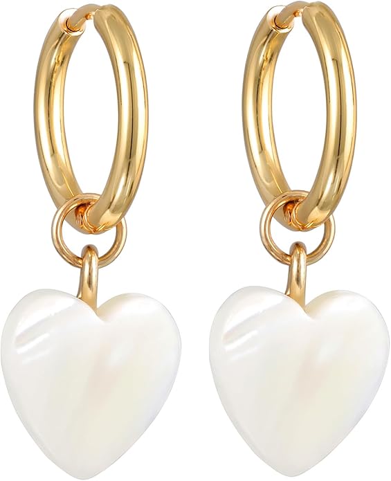 Golden Halo Heart Earrings