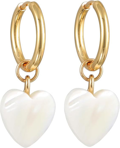 Golden Halo Heart Earrings