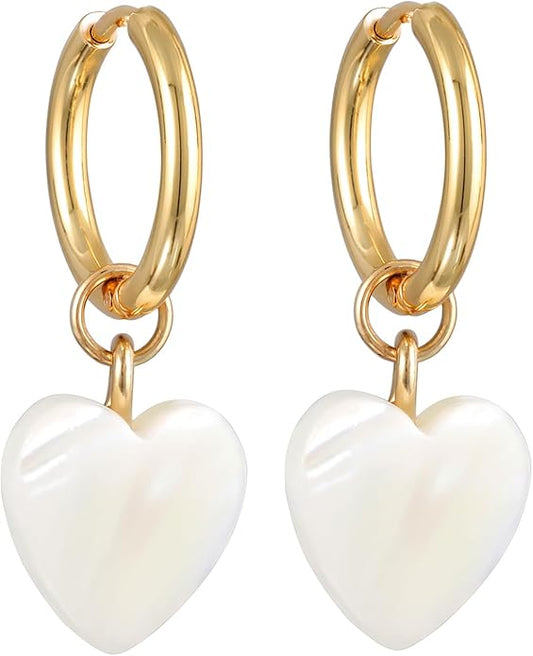 Golden Halo Heart Earrings