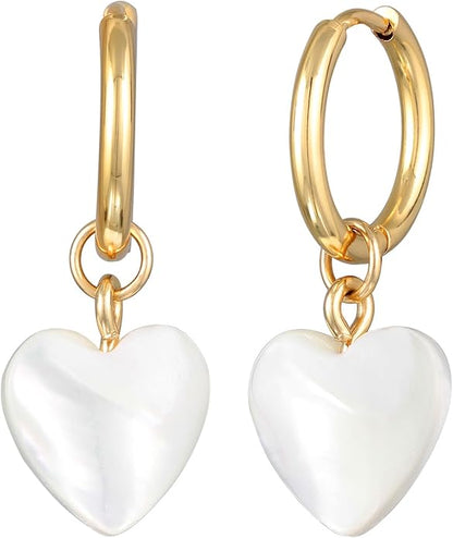 Golden Halo Heart Earrings