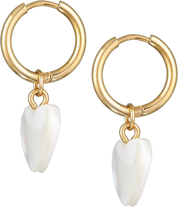 Golden Halo Heart Earrings