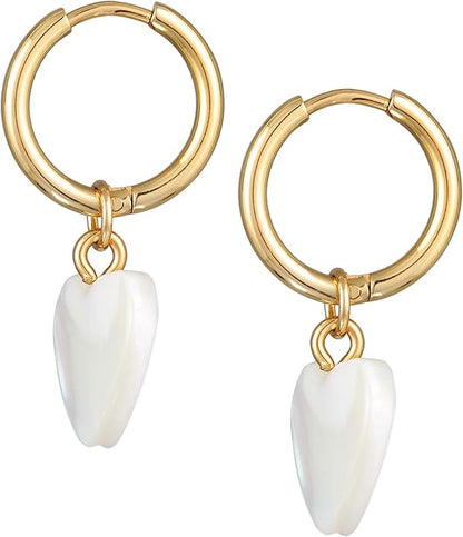 Golden Halo Heart Earrings