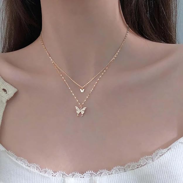 Silver Butterfly Necklace