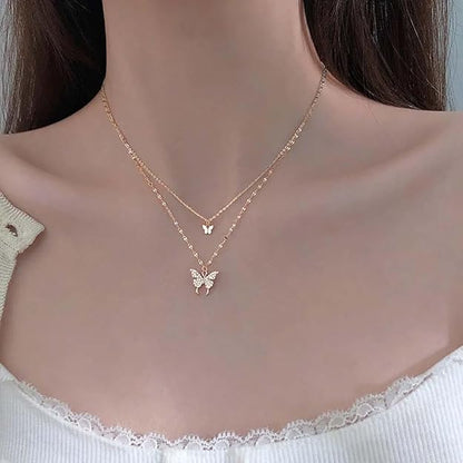 Silver Butterfly Necklace