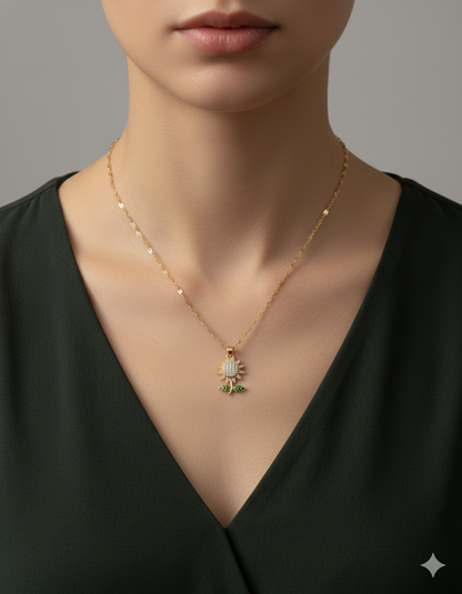 Blooming Sunflower Pendant