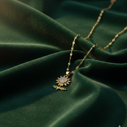 Blooming Sunflower Pendant