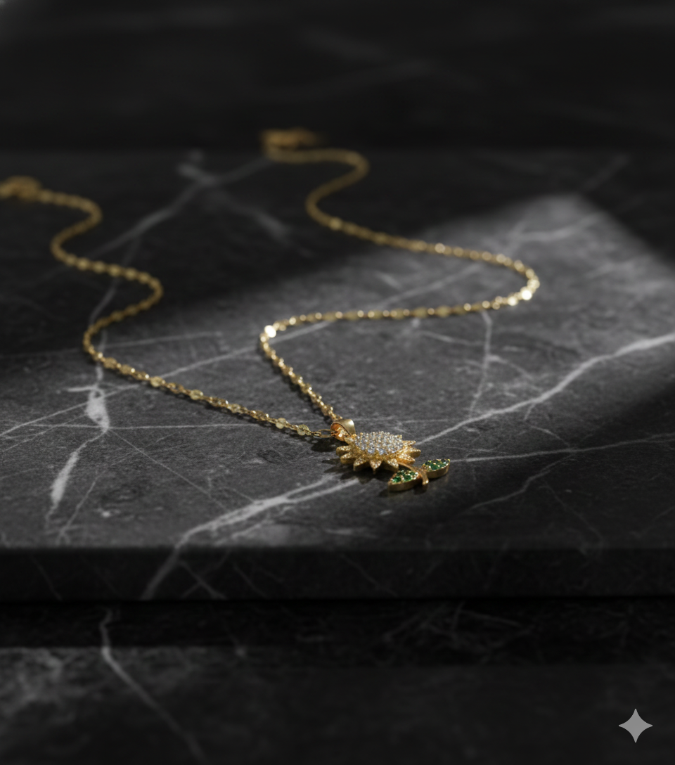 Blooming Sunflower Pendant