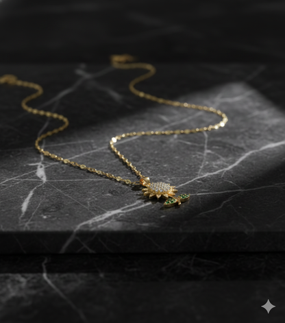 Blooming Sunflower Pendant