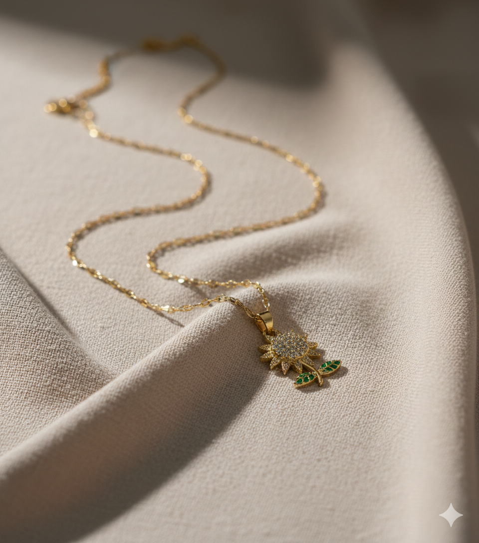 Blooming Sunflower Pendant