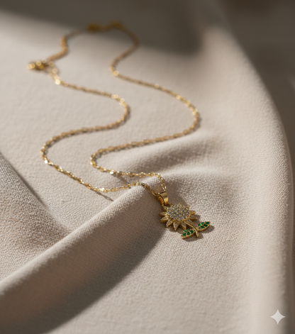 Blooming Sunflower Pendant
