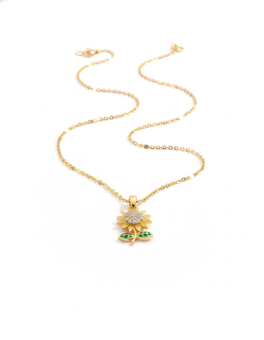 Blooming Sunflower Pendant
