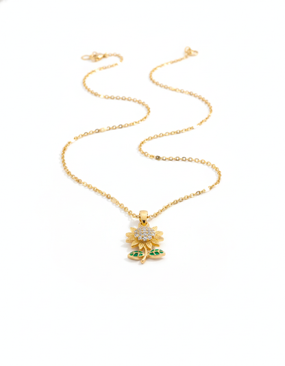 Blooming Sunflower Pendant