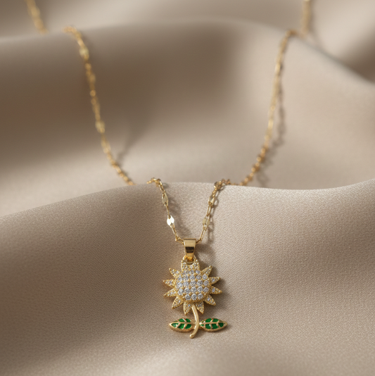 Blooming Sunflower Pendant
