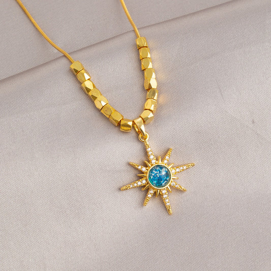 Sun Flower Shaped Necklace
