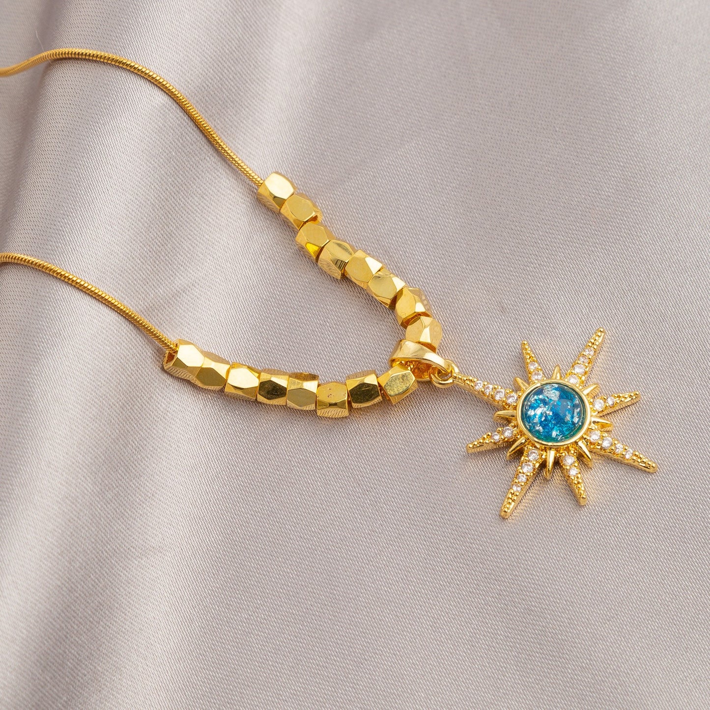 Sun Flower Shaped Necklace