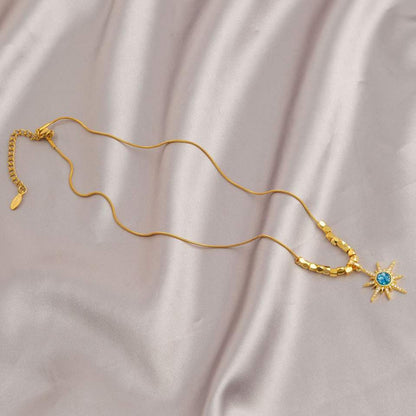 Sun Flower Shaped Necklace